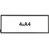 Windo Display, plakatholder til gulv - 4 x A4 #1