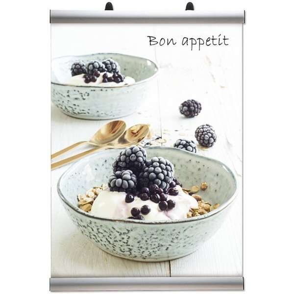 Plakatoph&aelig;ng, Banner-Line Set, 30 mm aluminiumsprofil, 135 cm