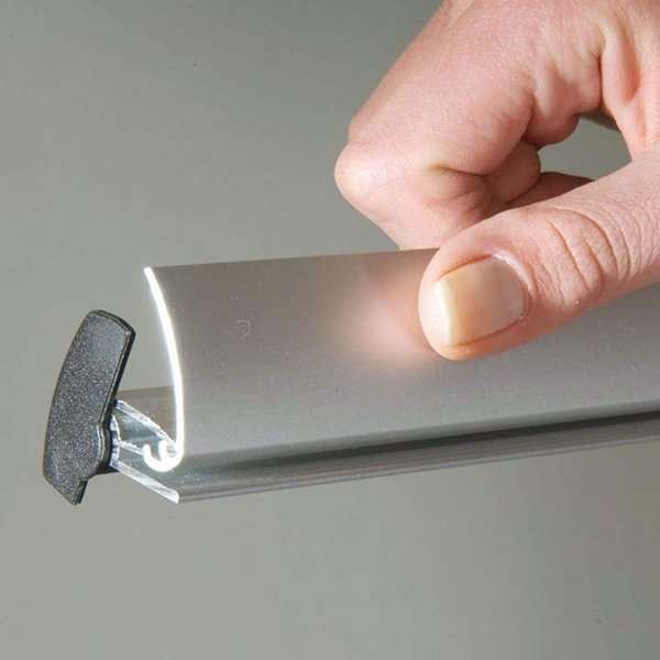 Plakatoph&aelig;ng, Banner-Line Set, 30 mm aluminiumsprofil, 150 cm