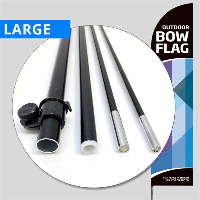 Stang til beachflag, Outdoor Bow Flag, Large