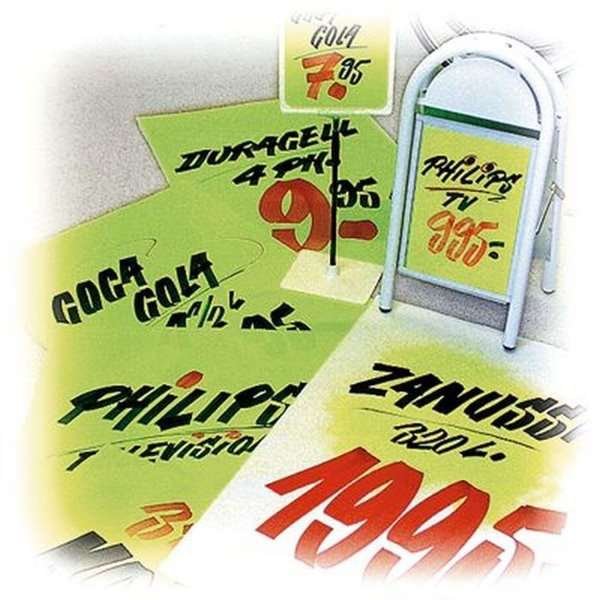 Flipover / Flipchart blokke 59x80cm hvid, blokke  50 ark. (Pakke  5 blokke)