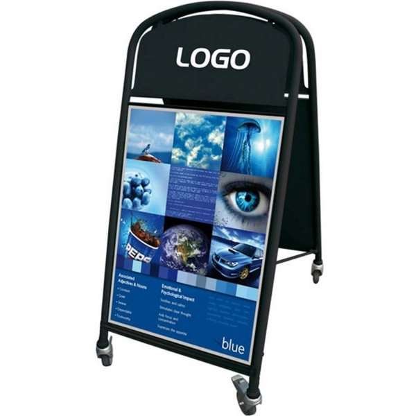 Gadeskilt med Logoplade, Ellipse Lux, A1, A1 - 59,4 x 84,1 cm