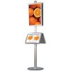 Infostander, MultiStand, dobbeltsidet, 4 akrylhylder, 2 klikrammer, 60 x 85 cm #3