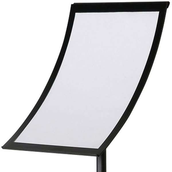 Infostand Curved Black  A4