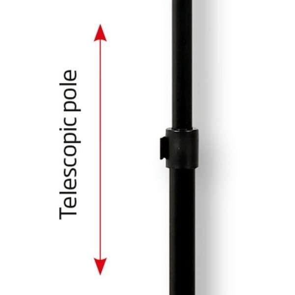 Infostand Telescopic Black  A3