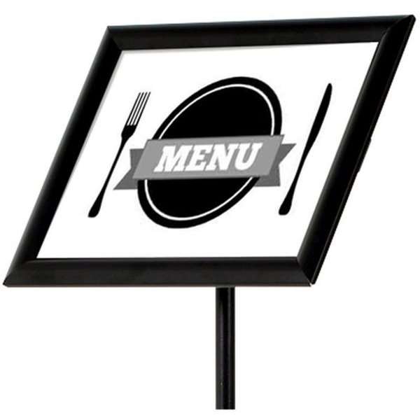 Infostand Telescopic Black  A3