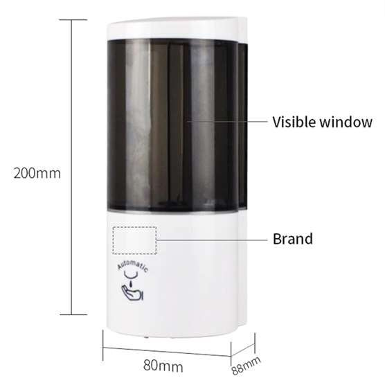 Spritstander med 500 ml dispenser, minimultistand og A4 ramme