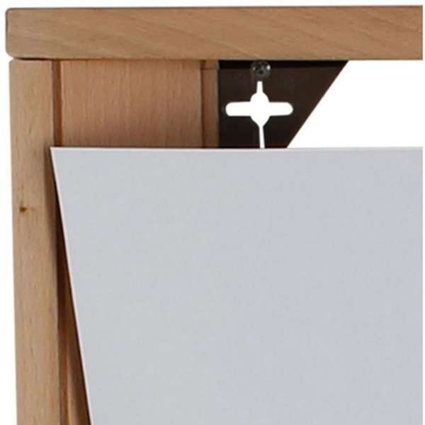 Wooden Brochureholder Wall. Natural wood. 5xA4