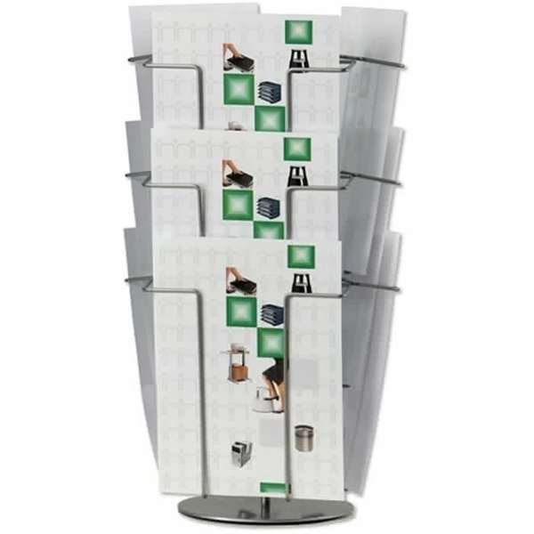 Brochurecarousel til bord - 9xA4 - 21x29.7 cm
