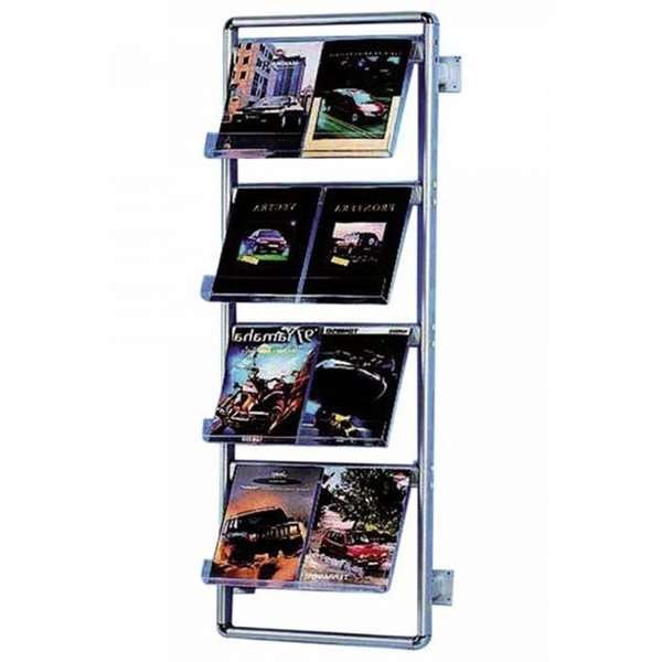 Info Line Wall Brochureholder til væg - 8xA4 - 21x29.7 cm