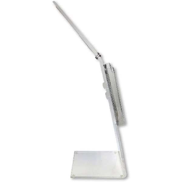 Akryl Infostander med brochureholder vertikal - A4 - 21x29.7 cm