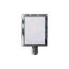 Sign holder for Crowd Barrier Belt system, Stainless Steel, A3 #1