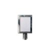 Sign holder for Crowd Barrier Belt system, Stainless Steel, A4 #1