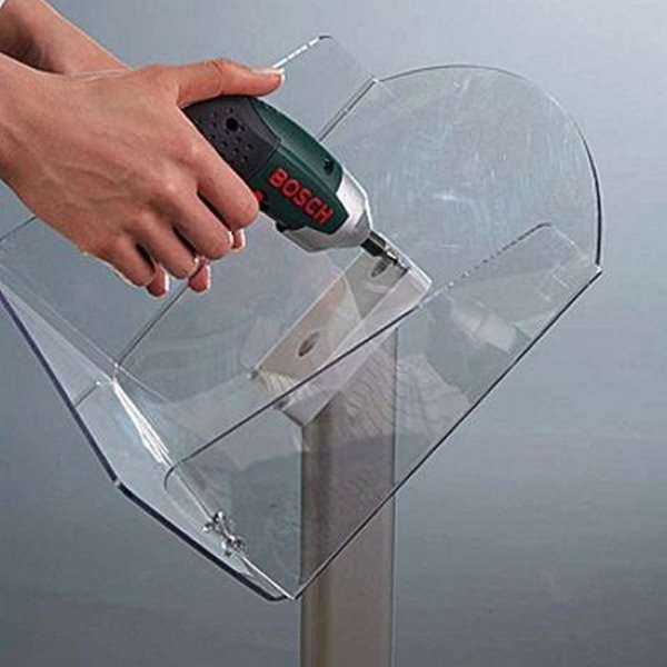 Expo Brochurestander horisontal - A4 - 21x29.7 cm - sølv