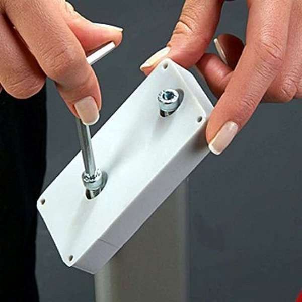 Expo Brochurestander horisontal - A4 - 21x29.7 cm - sølv