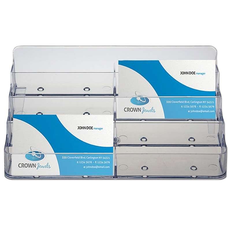 Akryl visitkortholder x 8 - transparent