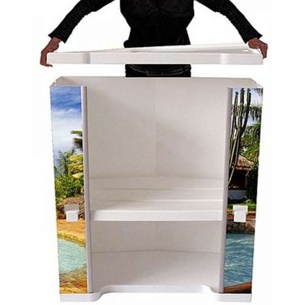 Basic Messe Disk Hvid, med taske