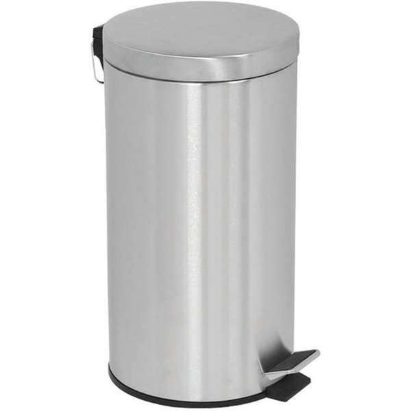 Pedal Trash Can, Silver - 20L