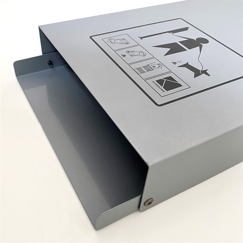 Eco Dispenser til hundeposer, sølv med tryk