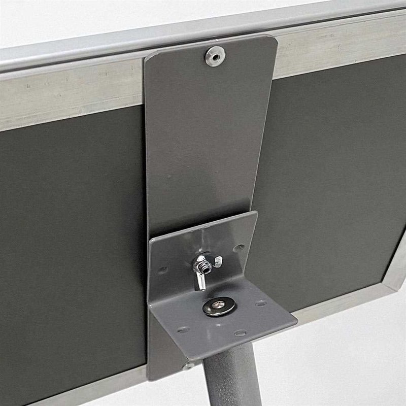 BASIC Infostand A4 - 92mm høj - A4 Klikramme profil 25mm, sølv