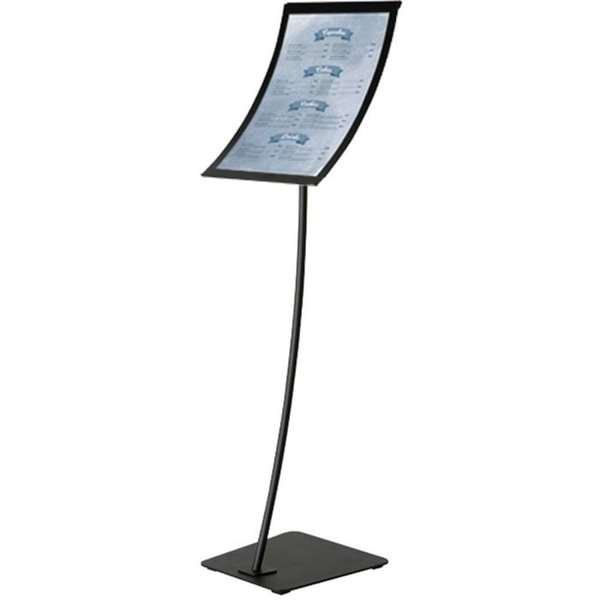 Infostand Curved Black  A3