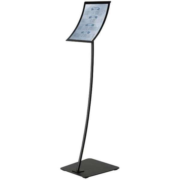 Infostand Curved Black  A4