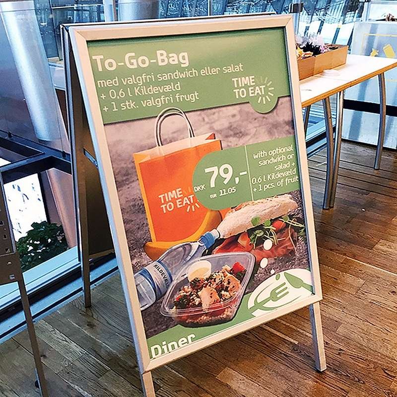 Alu-Line Standard Gadeskilt - sølv - 50 x 70 cm