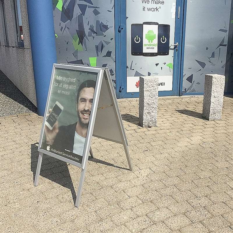 Alu-Line Standard Gadeskilt - sølv - A0