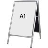 Alu-Line Budget A-skilt, til indendørs brug - A1 - sølv #1