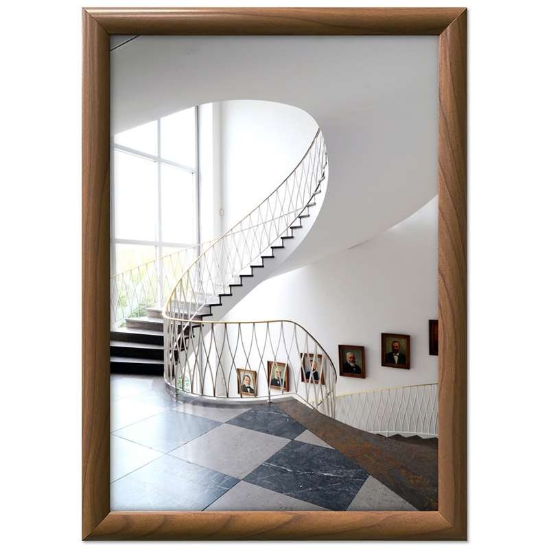 Klikramme med 25mm aluminium profil, trælook - 70 x 100 cm