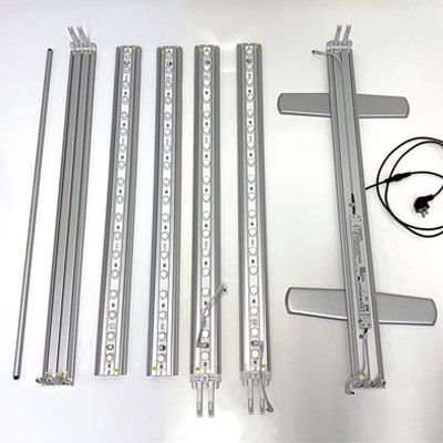 LED lysvæg LED-TEX Lightbox stand dobbeltsidet, 85x200cm