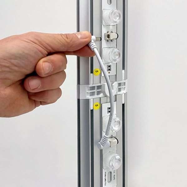 LED-TEX Lightbox stand dobbeltsidet, 100x250cm