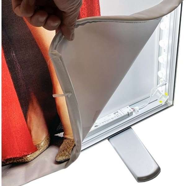 LED-TEX Lightbox stand dobbeltsidet, 100x250cm