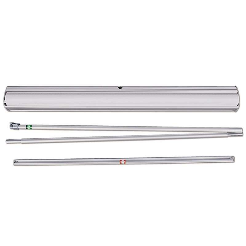 Euro Roll-up kassette, enkeltsidet, alu/sølv, 85 cm