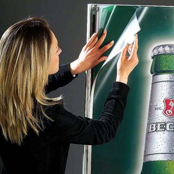 Totem Elipse Lightstand 80x170cm dobbeltsidet