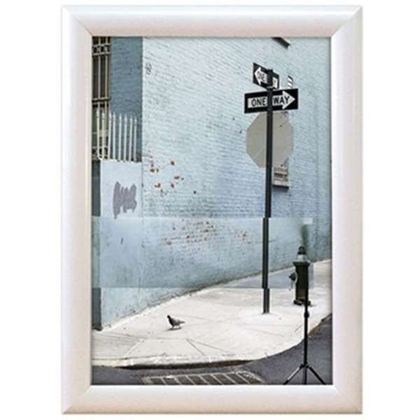 Klikramme med 25mm aluminium profil, hvid - A2