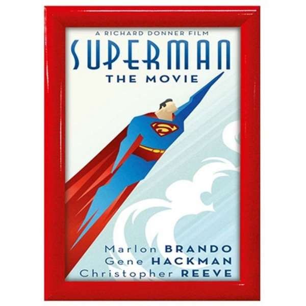 Klikramme med 25mm aluminium profil, rød - 50x70 cm