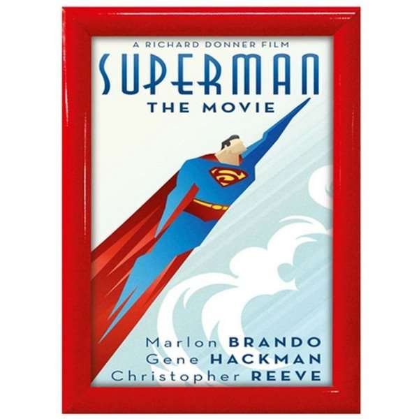 Klikramme med 25mm aluminium profil, rød - A1