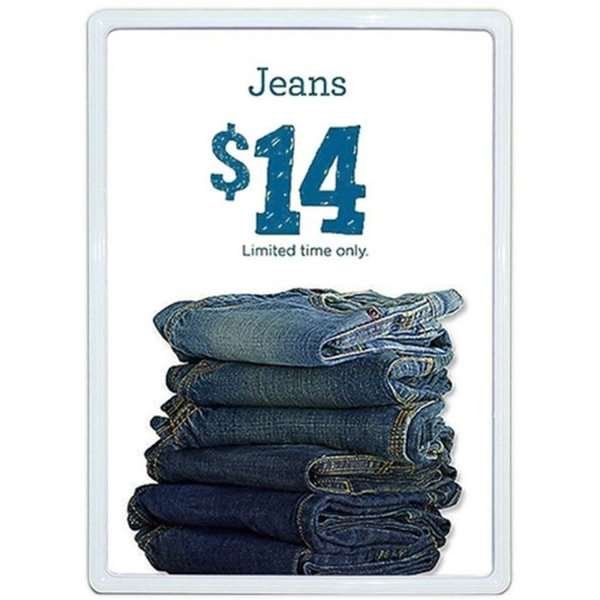 Flex Plastprisramme dobbeltsidet, hvid - A4