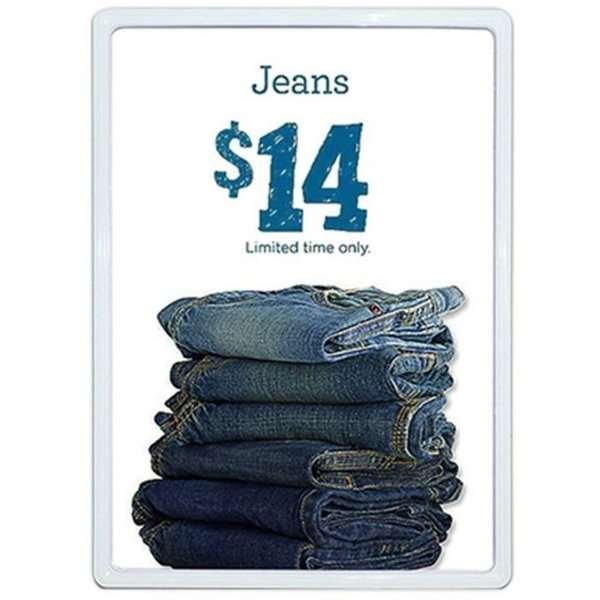 Flex Plastprisramme dobbeltsidet, hvid - A5