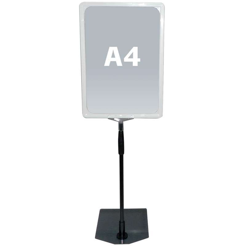 Flex Stander med hvid plastramme, A4
