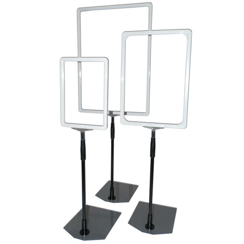 Flex Stander med hvid plastramme, A4