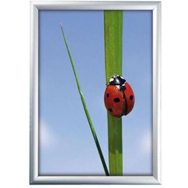 Klikramme A4 med 25mm s�lv aluminium profil