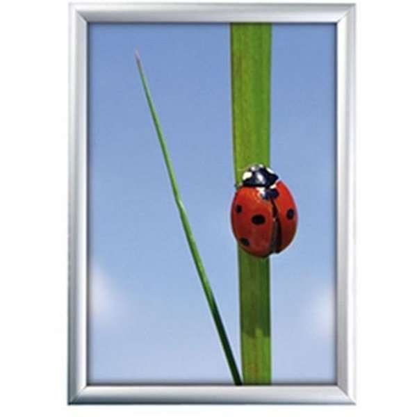 Klikramme med 25mm aluminium profil, sølv - A5