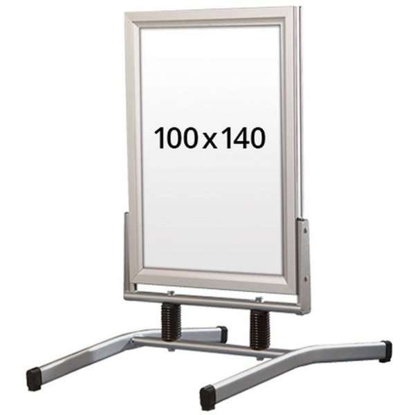 Wind-Line Lux Gadeskilt - 100x140 cm - sølv