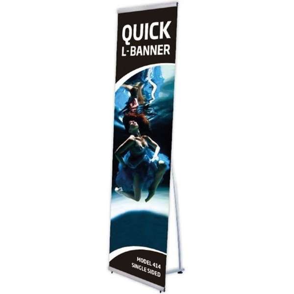 Quick L-Banner Enkeltsidet - uden banner og print 50x200cm