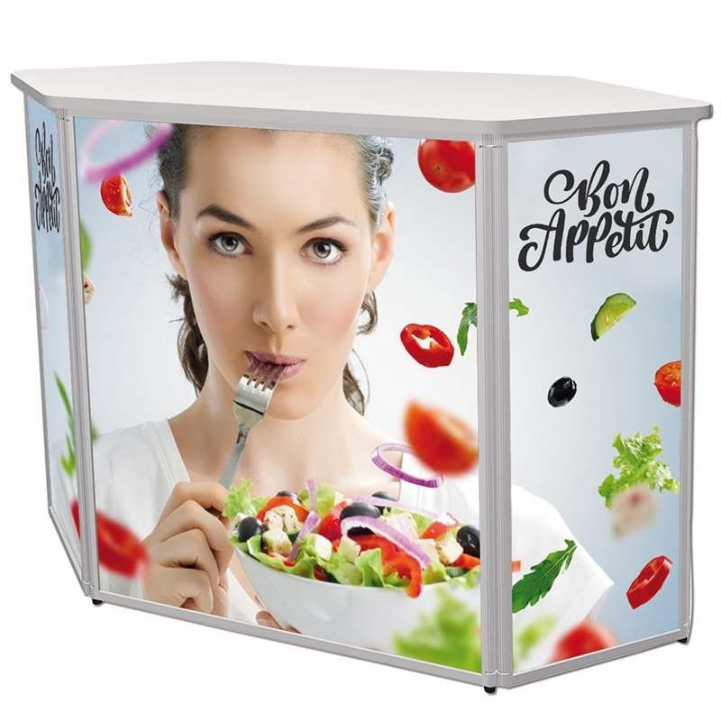 Print på PP folie til Expo Counter og Curved Counter