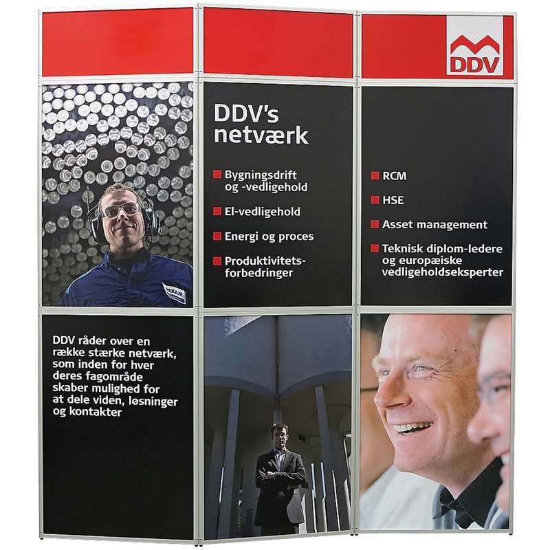 Expo Wall, 3 sektioner, 219 x 239 cm