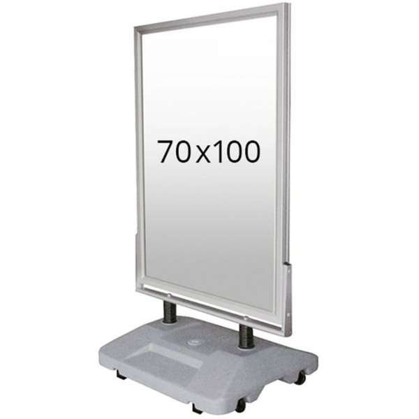 Wind-Sign Waterbase Gadeskilt - 70x100 cm - sølv