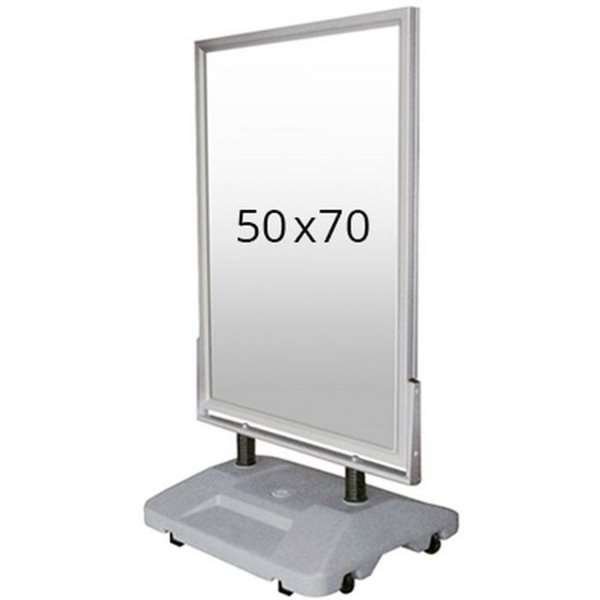 Wind-Sign Waterbase Gadeskilt - 50x70 cm - sølv